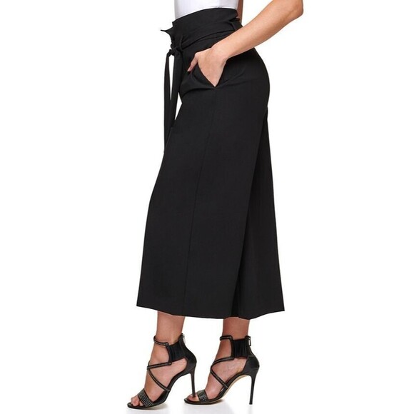 Donna Karan Black Wide Leg Pants - Picture 1 of 9